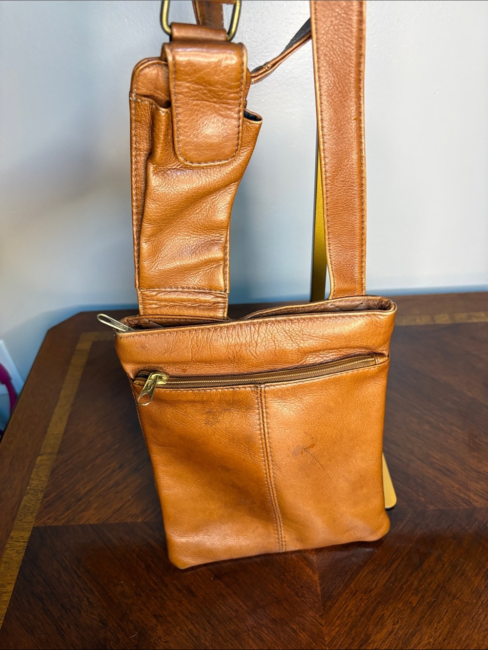 HOBO Tan Leather Crossbody Bag